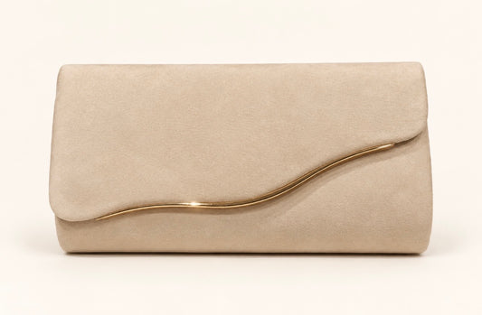 Elegant Champagne Evening Clutch Bag